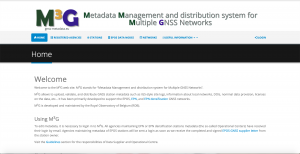 M3G is the portal where operational centres (which operate the GNSS stations) can upload information about the type of instrument and antenna they are using, when it was installed, which type of receiver, contact information, name of station and network etc.